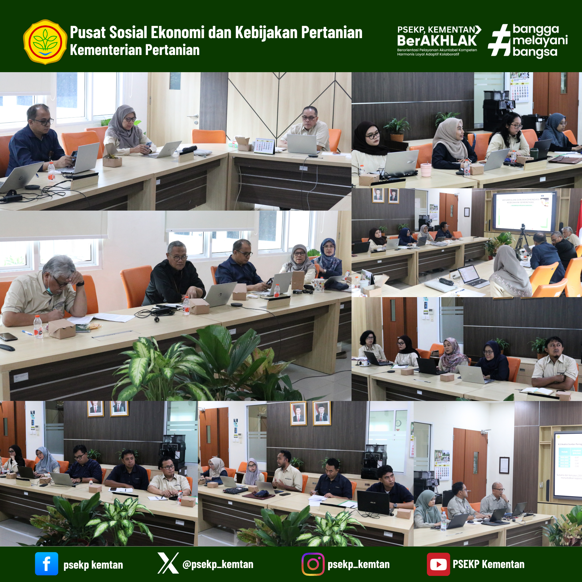 Matangkan Isu Strategis Pertanian, PSEKP Gelar FGD Penajaman Rekomendasi Kebijakan Pertanian Nasional